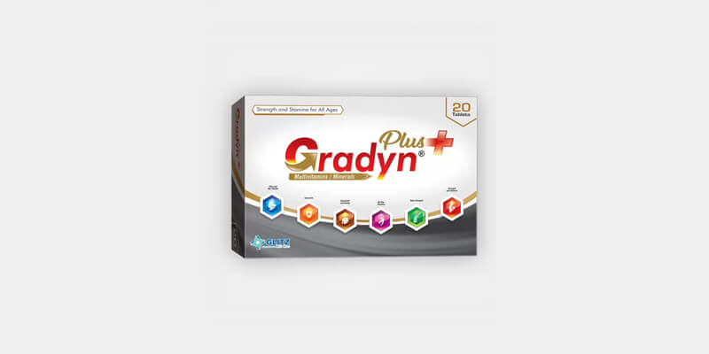 a box of Gradyn Plus tablets