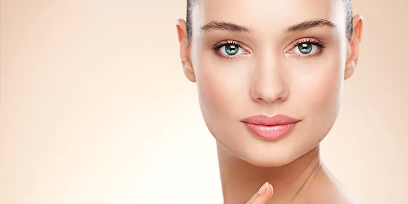white skin face